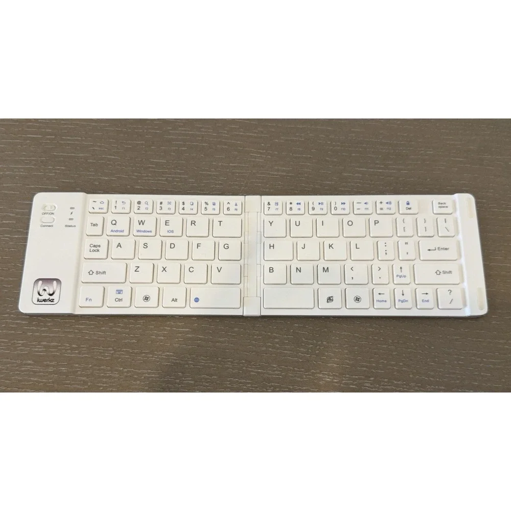 iWerkz Magnetic Folding Bluetooth Keyboard, Rechargeable, iOS/Android/Windows
